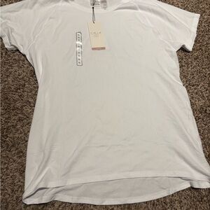 CALIA by Carrie Underwood Seamless White Short Sleeve Tee